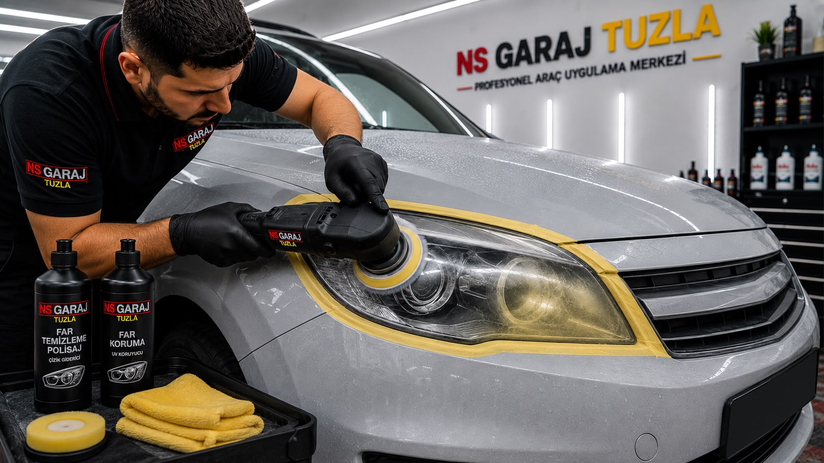 NS Garaj Tuzla profesyonel far temizleme ve parlatma