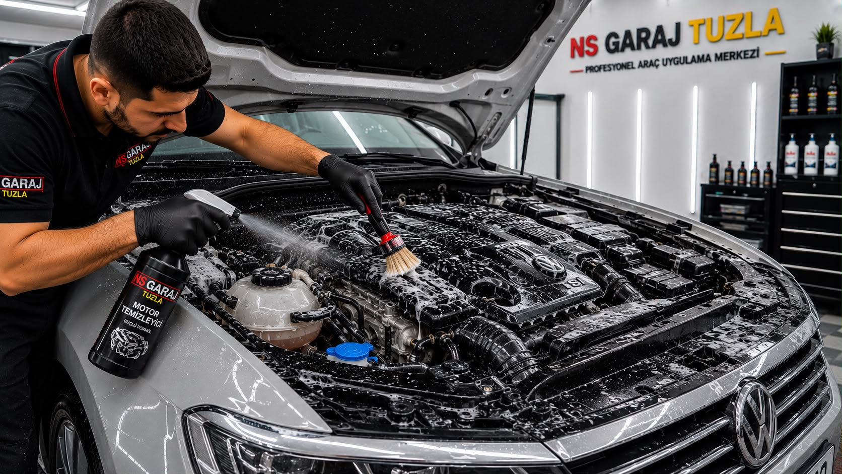 NS Garaj Tuzla motor temizliği ve elektrikli hibrit araç bakım